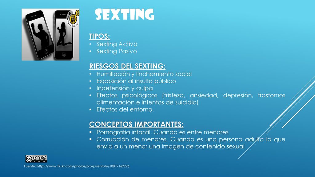 Sexting TIPOS: RIESGOS DEL SEXTING: CONCEPTOS IMPORTANTES: