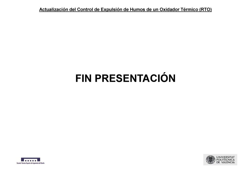 Actualización del Control de Expulsión de Humos de un Oxidador Térmico (RTO)
