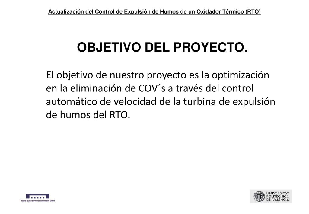 Actualización del Control de Expulsión de Humos de un Oxidador Térmico (RTO)