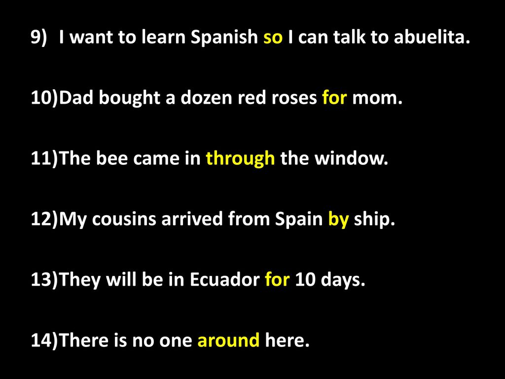 I want to learn Spanish so I can talk to abuelita.
