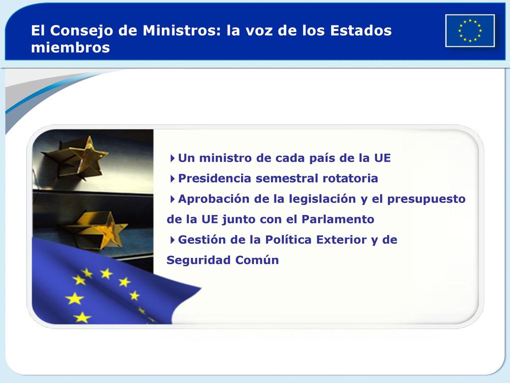 El Consejo de Ministros: la voz de los Estados miembros