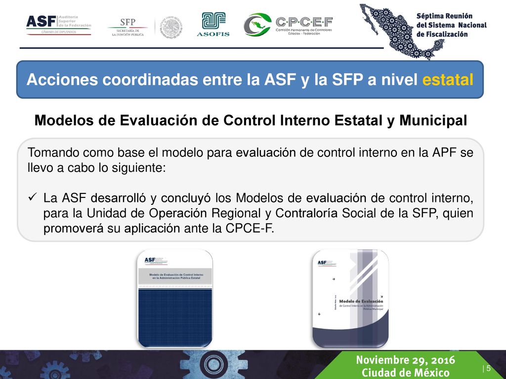 Acciones coordinadas entre la ASF y la SFP a nivel estatal