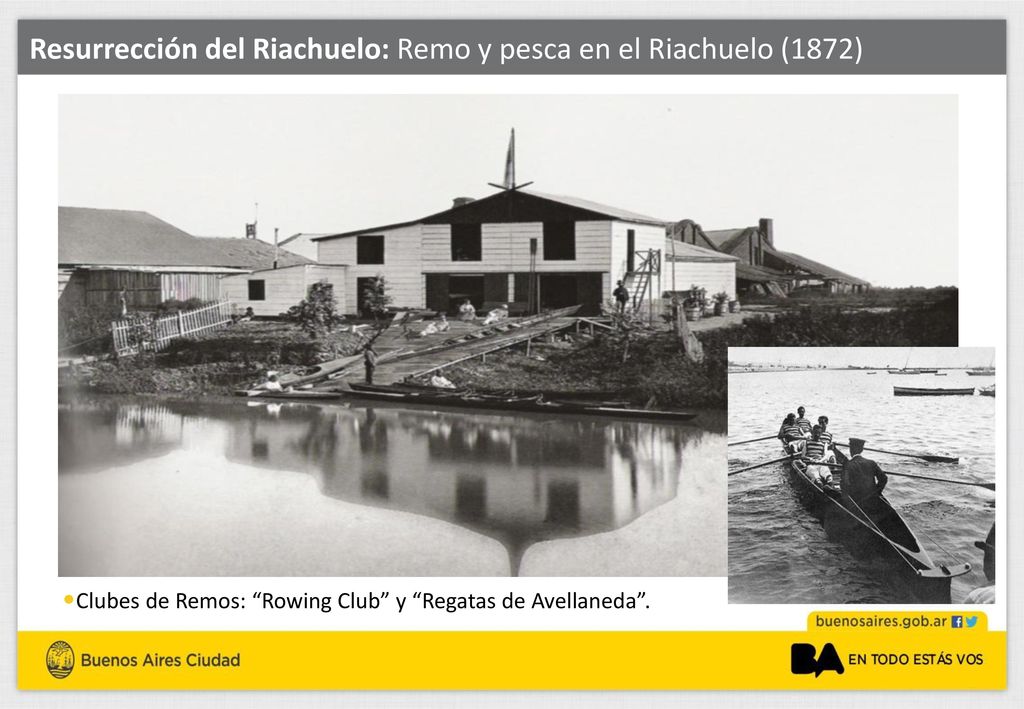 Resurrección del Riachuelo: Remo y pesca en el Riachuelo (1872)