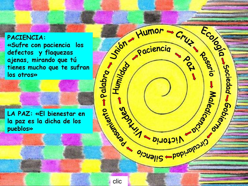 Humor Ecología Cruz Unión Paciencia Rosario Paz Humildad Sociedad