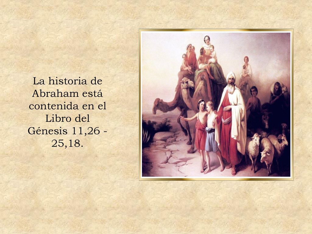 La historia de Abraham está contenida en el Libro del