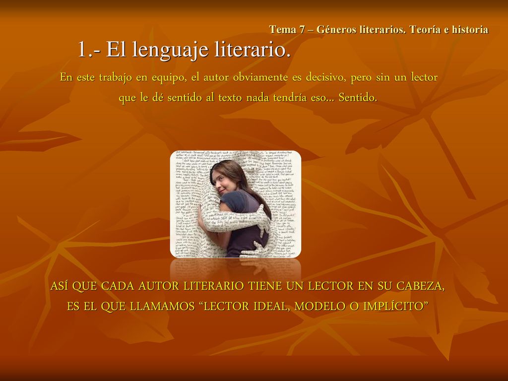 Tema 7 – Géneros literarios. Teoría e historia