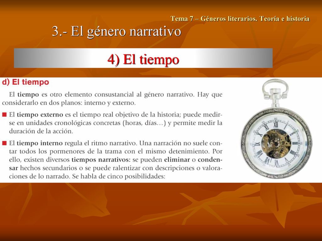 Tema 7 – Géneros literarios. Teoría e historia