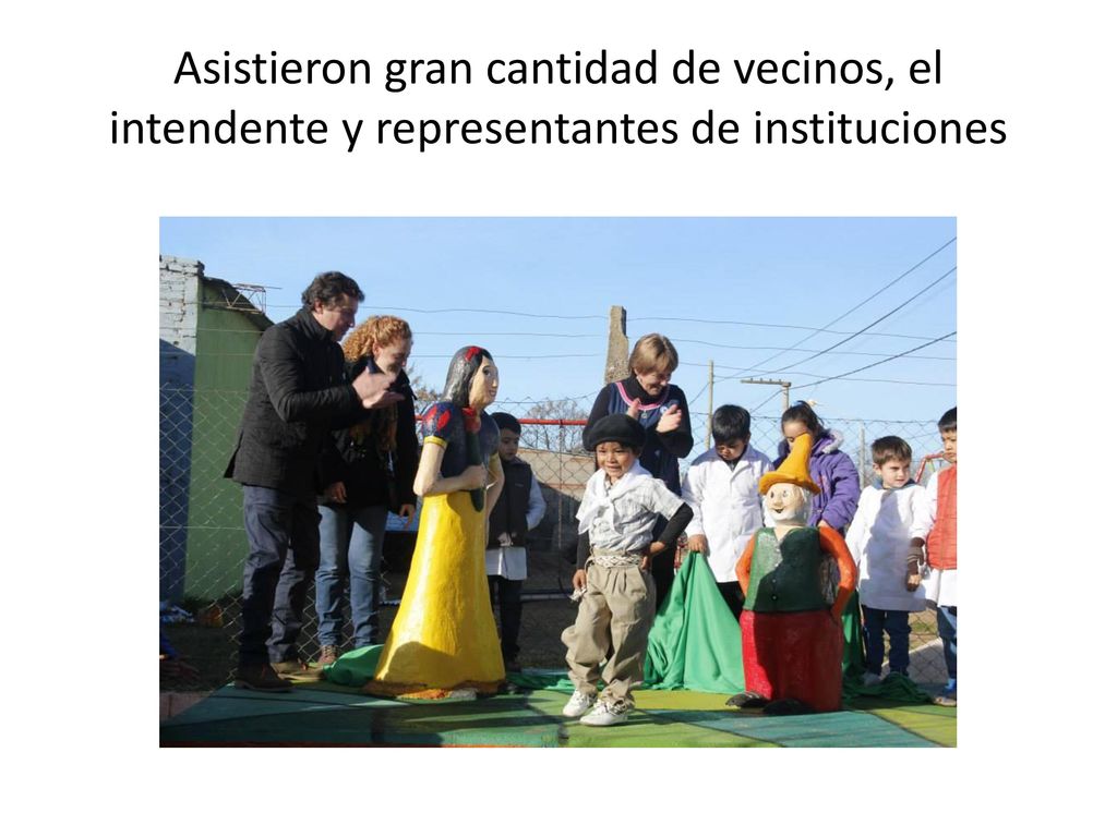 Asistieron gran cantidad de vecinos, el intendente y representantes de instituciones