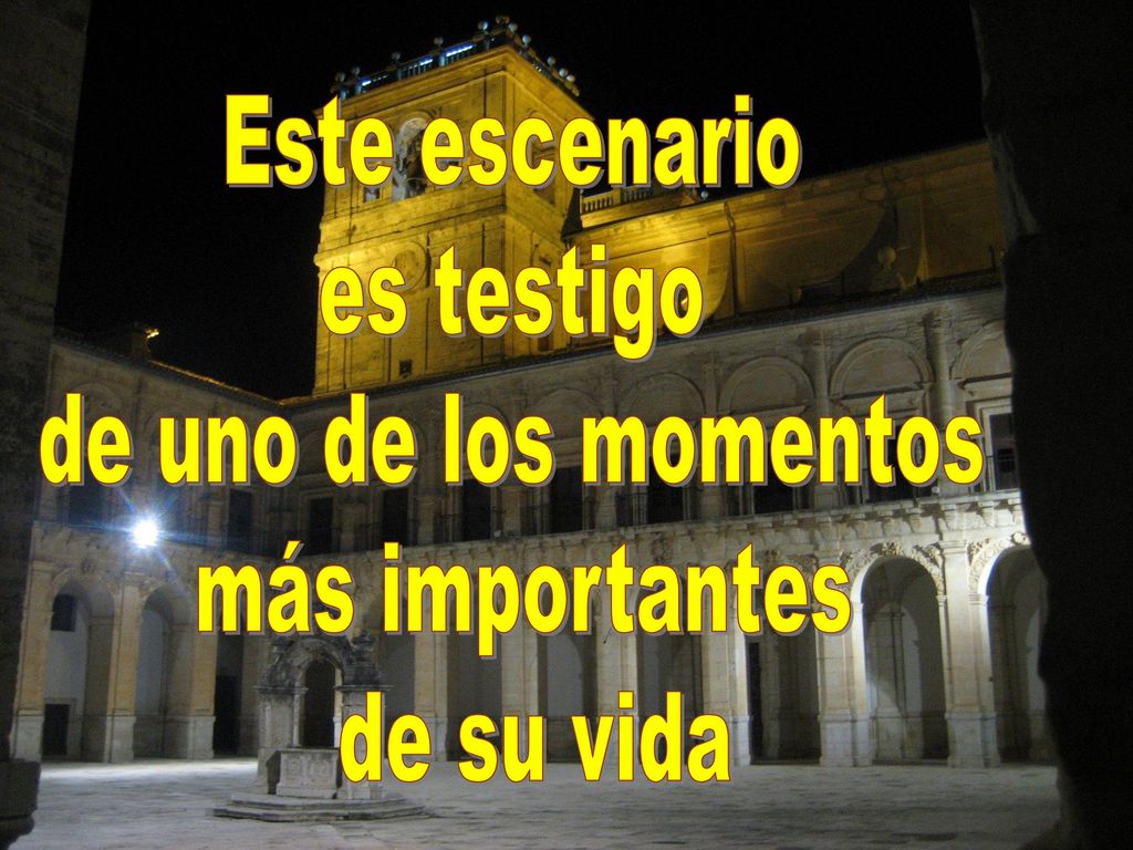Este escenario es testigo de uno de los momentos más importantes de su vida