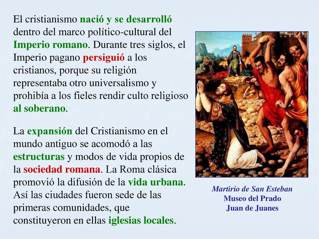 Martirio de San Esteban Museo del Prado Juan de Juanes