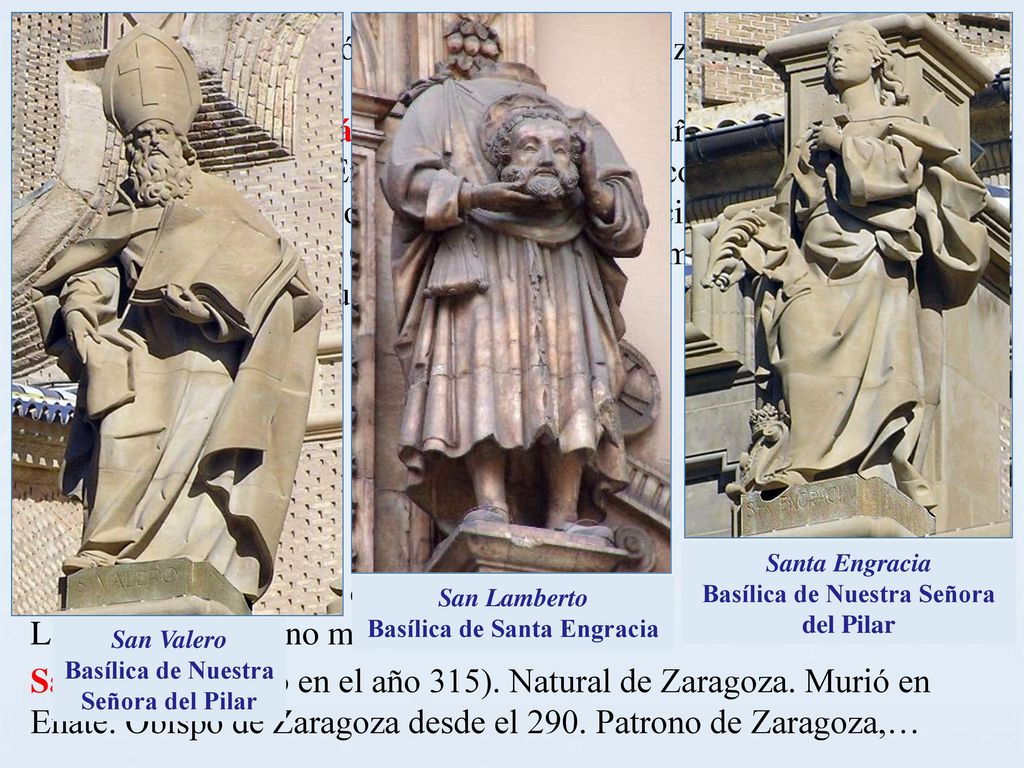 San Lamberto (murió en el año 304). Labrador zaragozano martirizado.