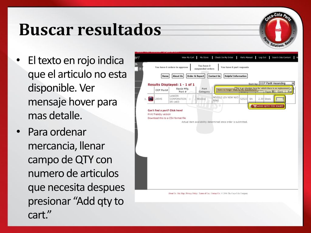 Buscar resultados El texto en rojo indica que el articulo no esta disponible. Ver mensaje hover para mas detalle.