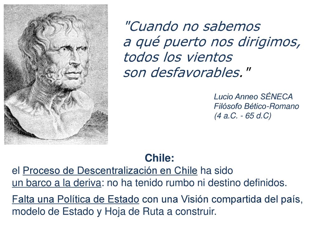 Cuando no sabemos a qué puerto nos dirigimos, todos los vientos