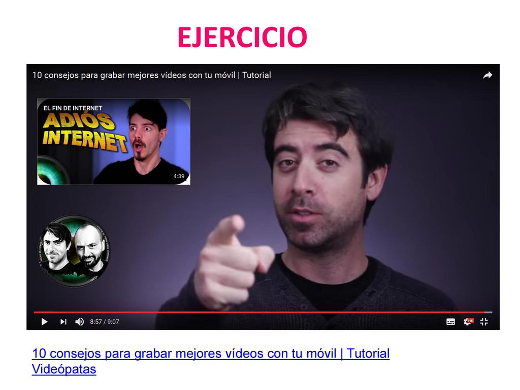 EJERCICIO 10 consejos para grabar mejores vídeos con tu móvil | Tutorial Videópatas