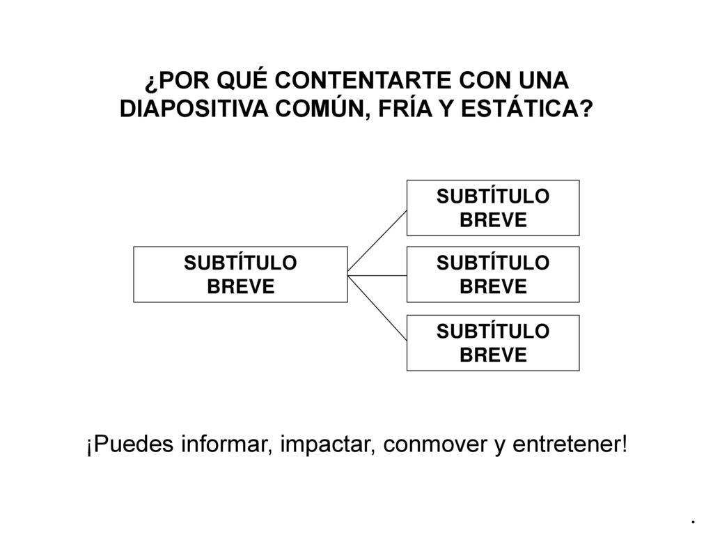 ¿POR QUÉ CONTENTARTE CON UNA DIAPOSITIVA COMÚN, FRÍA Y ESTÁTICA