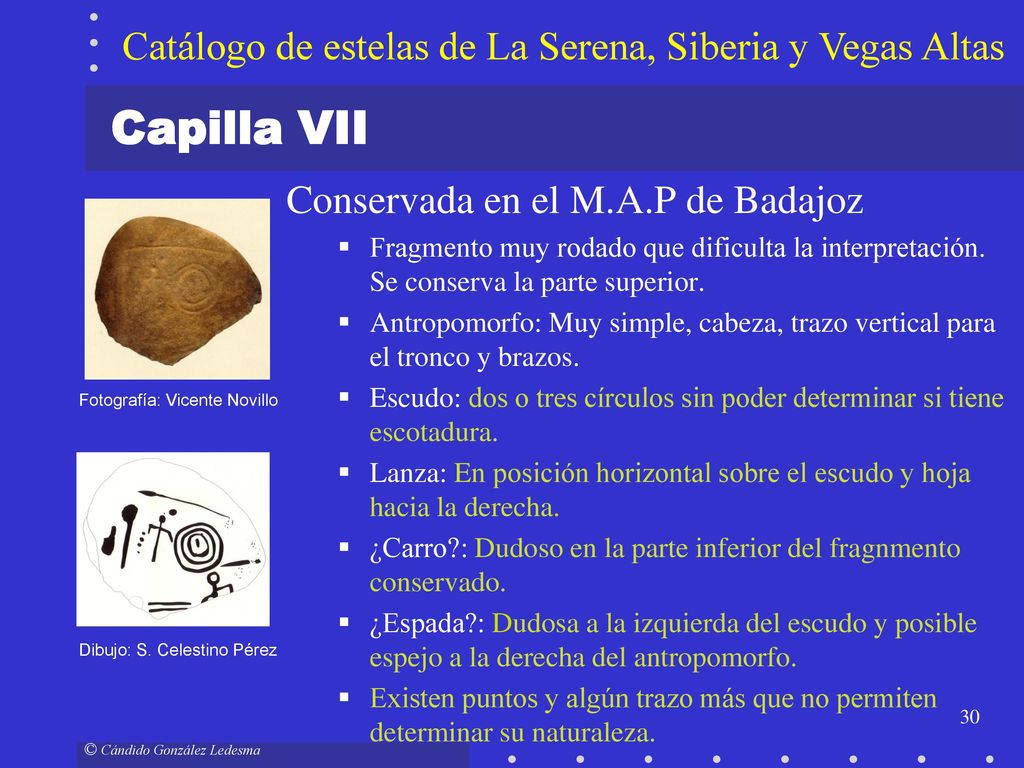 Capilla VII Catálogo de estelas de La Serena, Siberia y Vegas Altas
