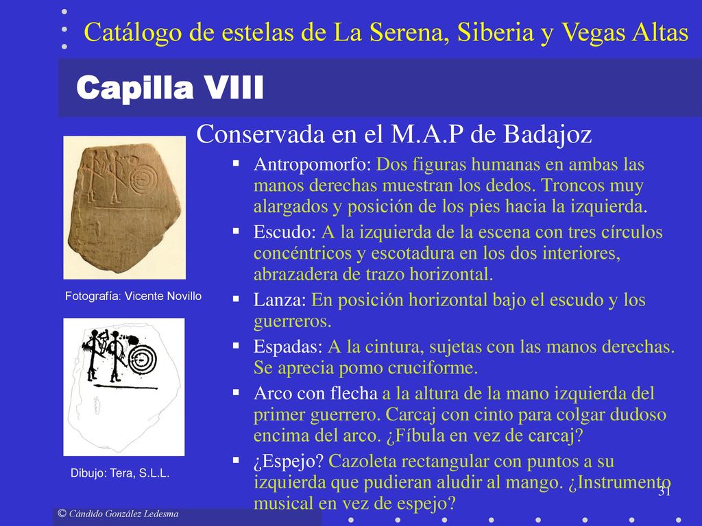 Capilla VIII Catálogo de estelas de La Serena, Siberia y Vegas Altas