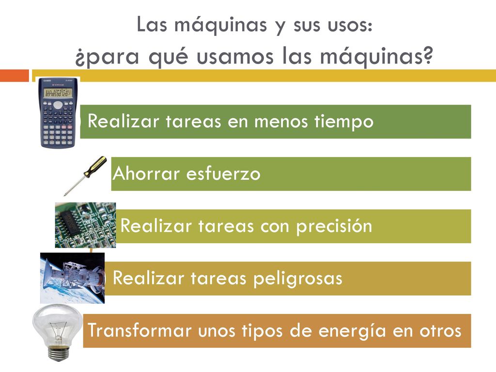 Las máquinas y sus usos: ¿para qué usamos las máquinas
