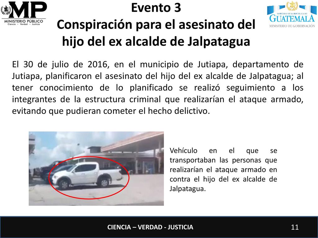 Conspiración para el asesinato del hijo del ex alcalde de Jalpatagua