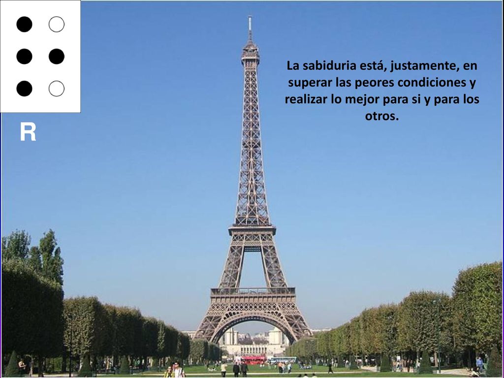 La sabiduria está, justamente, en superar las peores condiciones y realizar lo mejor para si y para los otros.