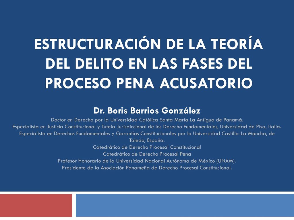 ESTRUCTURACIÓN DE LA TEORÍA DEL DELITO EN LAS FASES DEL PROCESO PENA ACUSATORIO