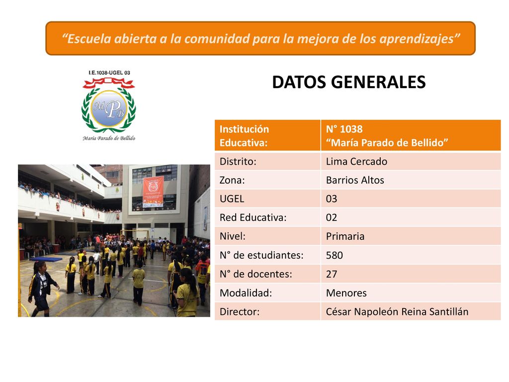 Escuela abierta a la comunidad para la mejora de los aprendizajes