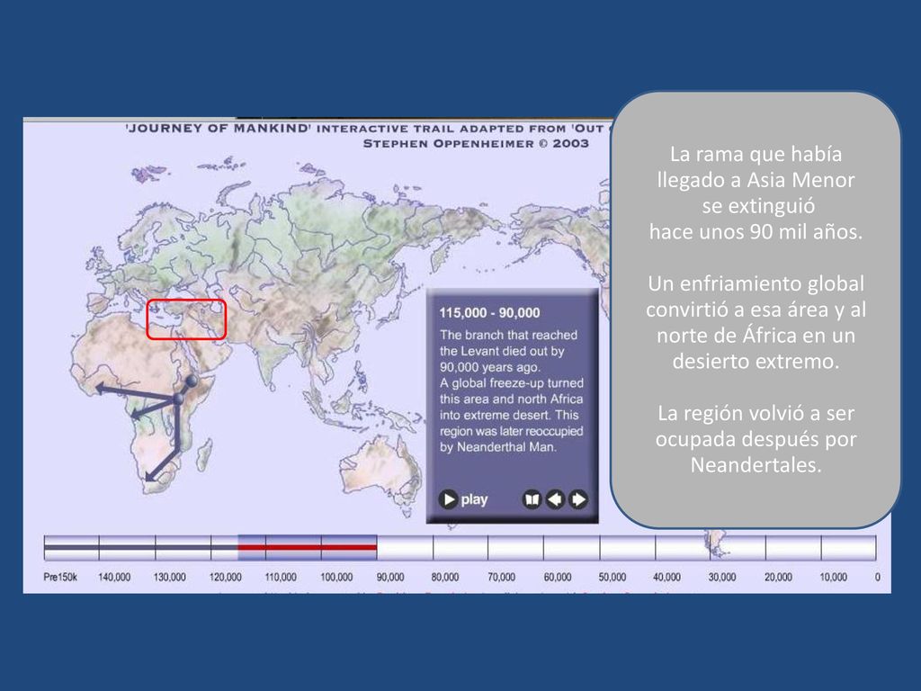 La rama que había llegado a Asia Menor se extinguió