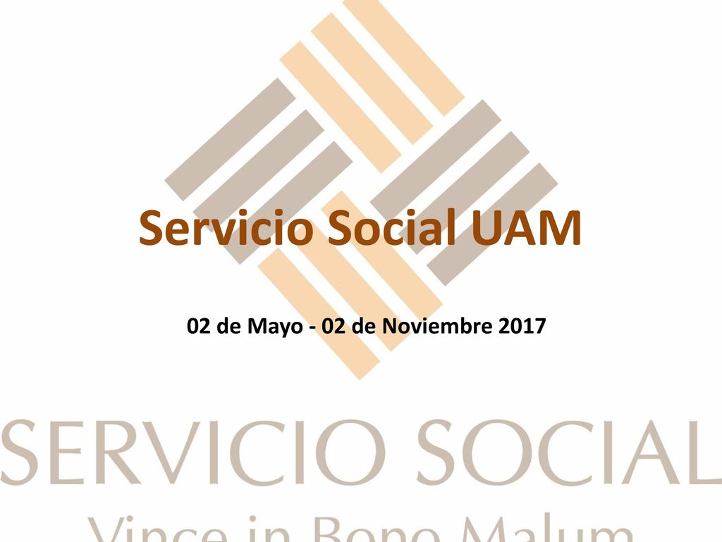 Servicio Social UAM 02 de Mayo - 02 de Noviembre 2017