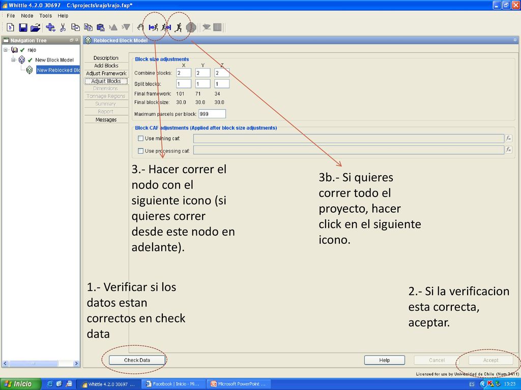 3.- Hacer correr el nodo con el siguiente icono (si quieres correr desde este nodo en adelante).