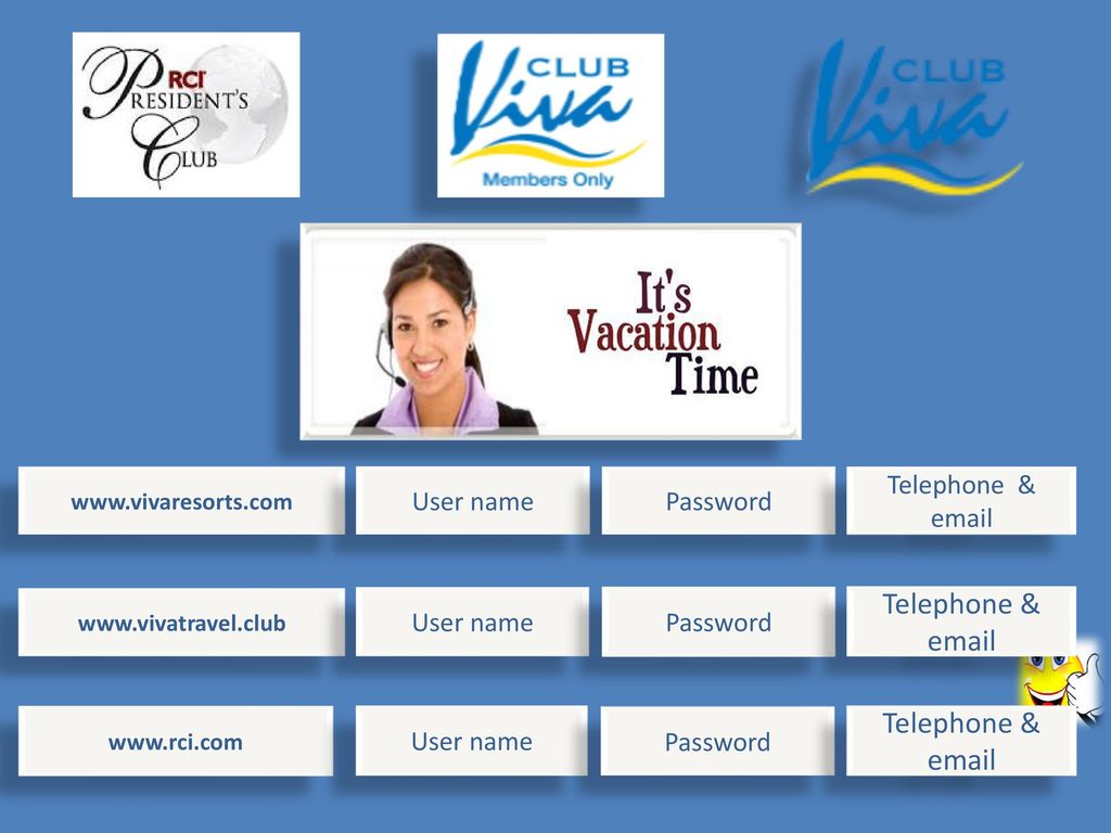 Telephone &  Telephone &  User name Password
