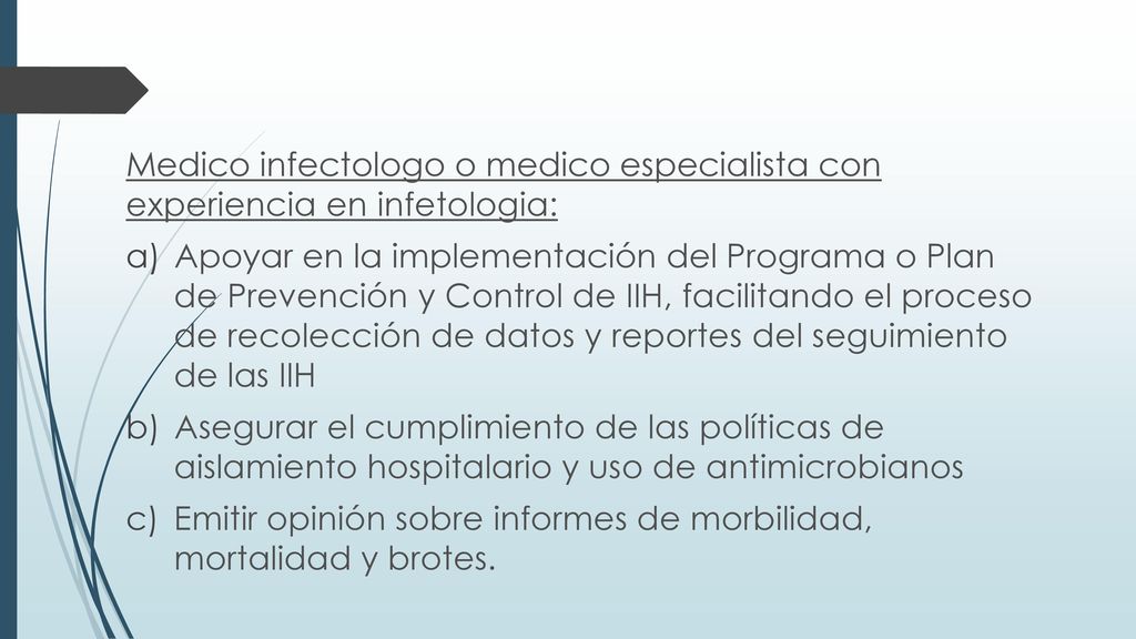 Medico infectologo o medico especialista con experiencia en infetologia: