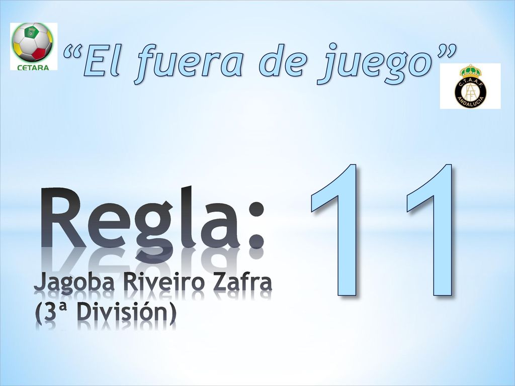 El fuera de juego 11 Regla: Jagoba Riveiro Zafra (3ª División)