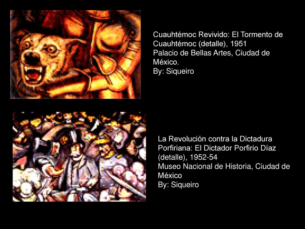 Cuauhtémoc Revivido: El Tormento de Cuauhtémoc (detalle), 1951 Palacio de Bellas Artes, Ciudad de México.