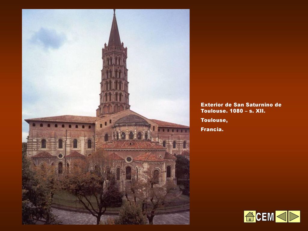 CEM Exterior de San Saturnino de Toulouse – s. XII. Toulouse,