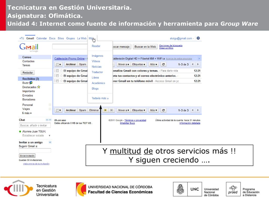 Y multitud de otros servicios más !! Y siguen creciendo ….