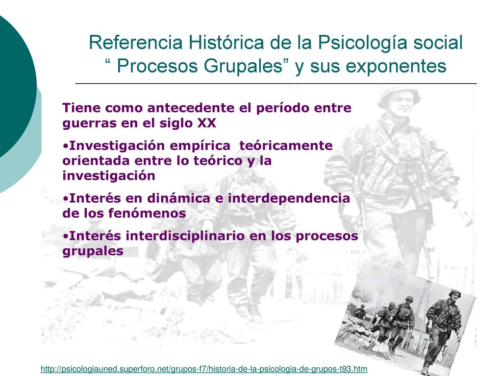 Referencia Histórica de la Psicología social Procesos Grupales y sus exponentes