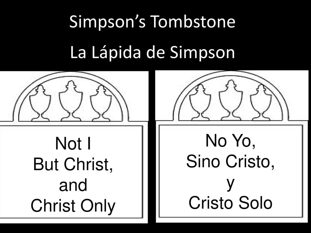 Simpson’s Tombstone La Lápida de Simpson No Yo, Not I Sino Cristo,