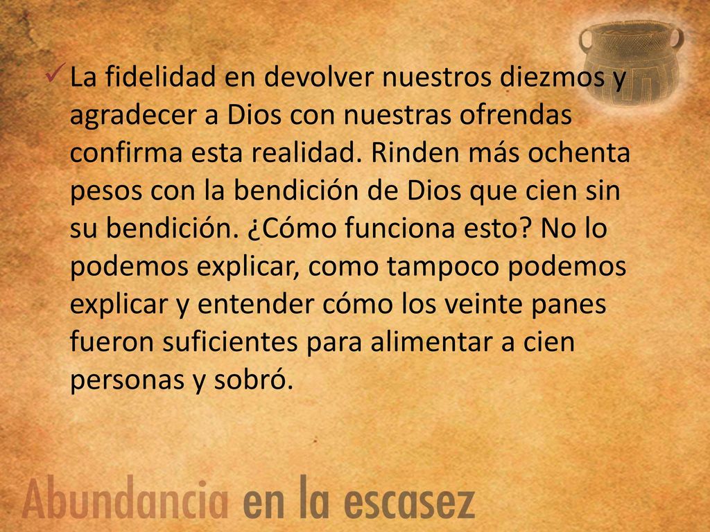 La fidelidad en devolver nuestros diezmos y agradecer a Dios con nuestras ofrendas confirma esta realidad.