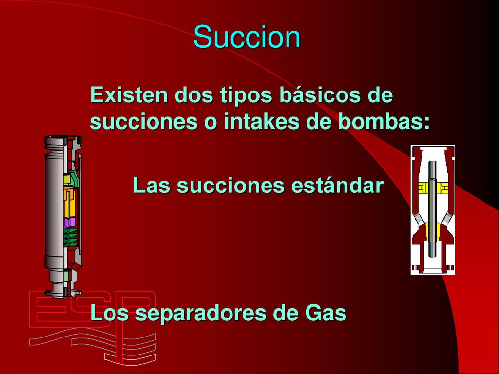 Succion Existen dos tipos básicos de succiones o intakes de bombas: