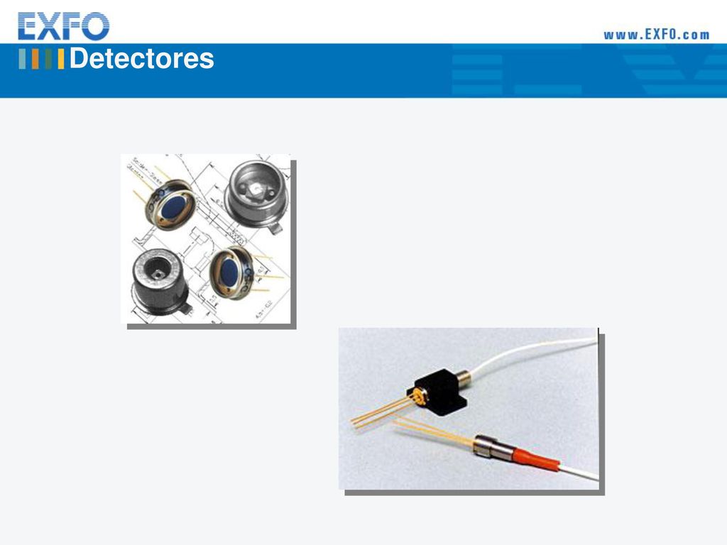 Detectores Existen principalmente dos tipos de detectores ópticos: