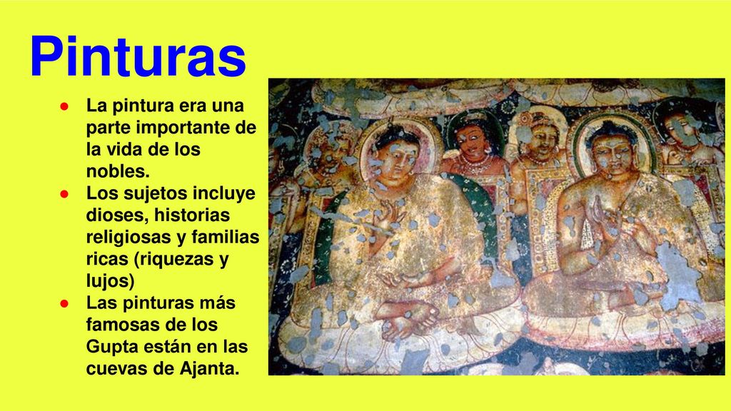 Pinturas La pintura era una parte importante de la vida de los nobles.