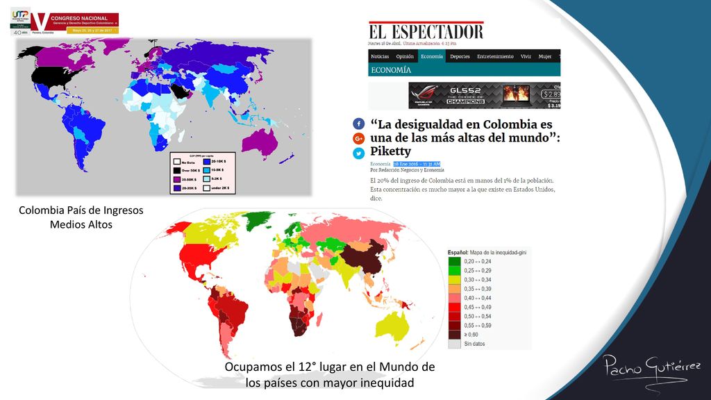 Ocupamos el 12° lugar en el Mundo de los países con mayor inequidad