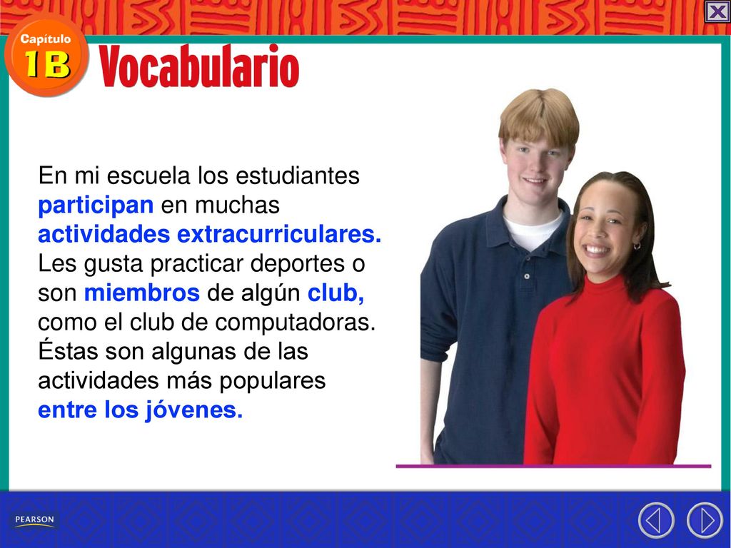 En mi escuela los estudiantes participan en muchas actividades extracurriculares.