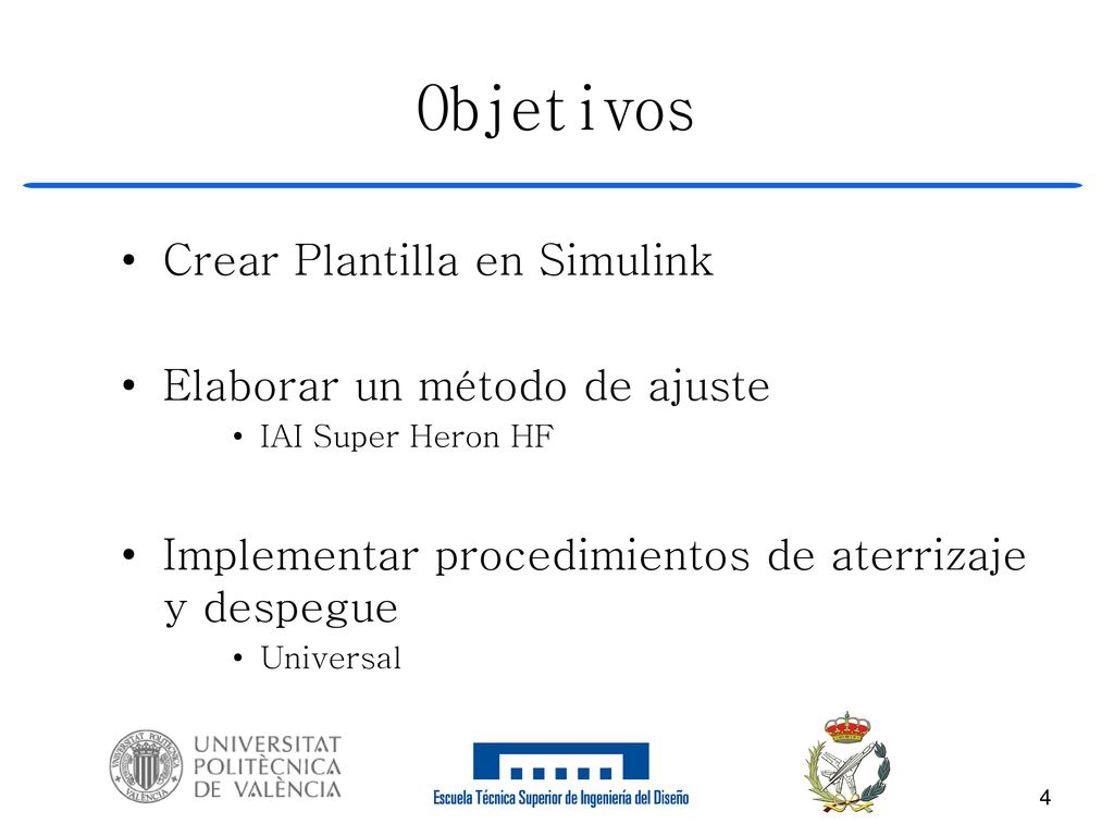 Objetivos Crear Plantilla en Simulink Elaborar un método de ajuste
