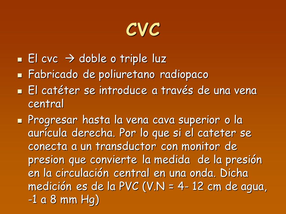 CVC El cvc  doble o triple luz Fabricado de poliuretano radiopaco