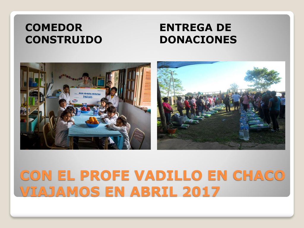 CON EL PROFE VADILLO EN CHACO VIAJAMOS EN ABRIL 2017