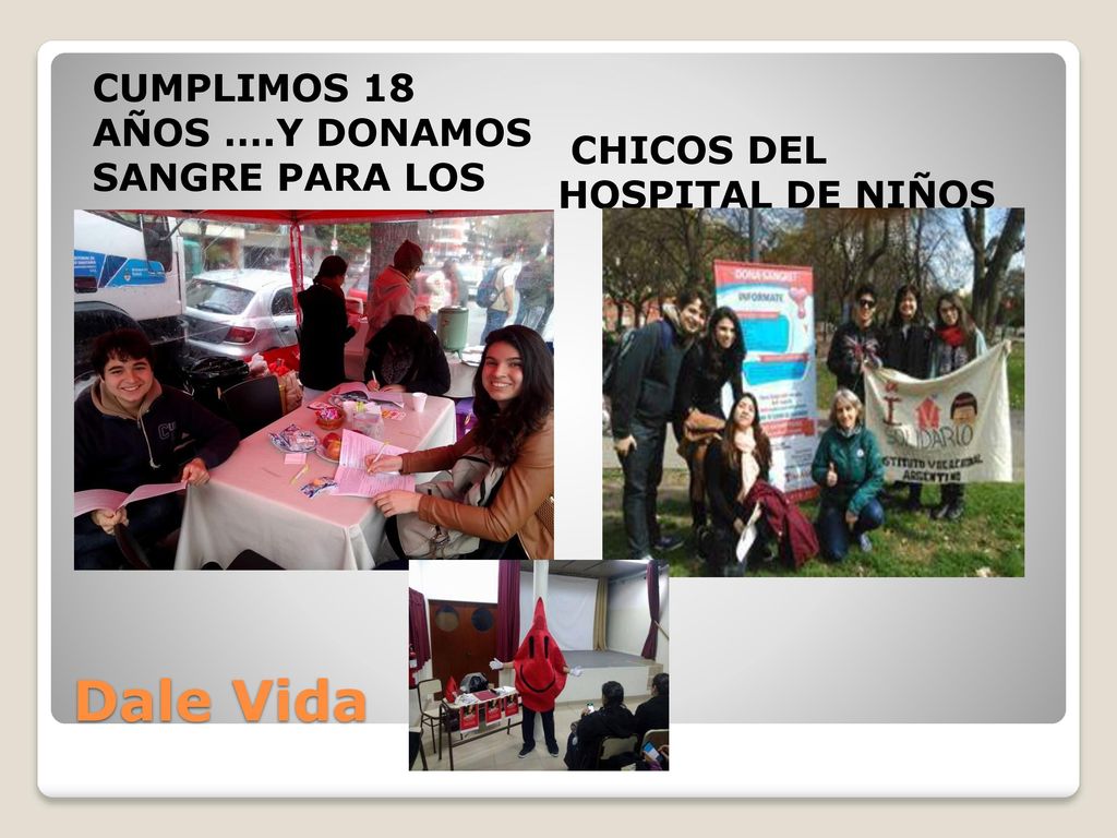 Dale Vida CUMPLIMOS 18 AÑOS ….Y DONAMOS SANGRE PARA LOS