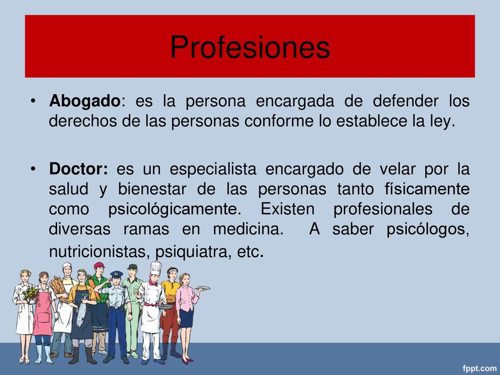 Las Profesiones Y Oficios Ppt Descargar 8392