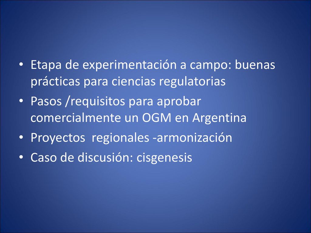 Etapa de experimentación a campo: buenas prácticas para ciencias regulatorias