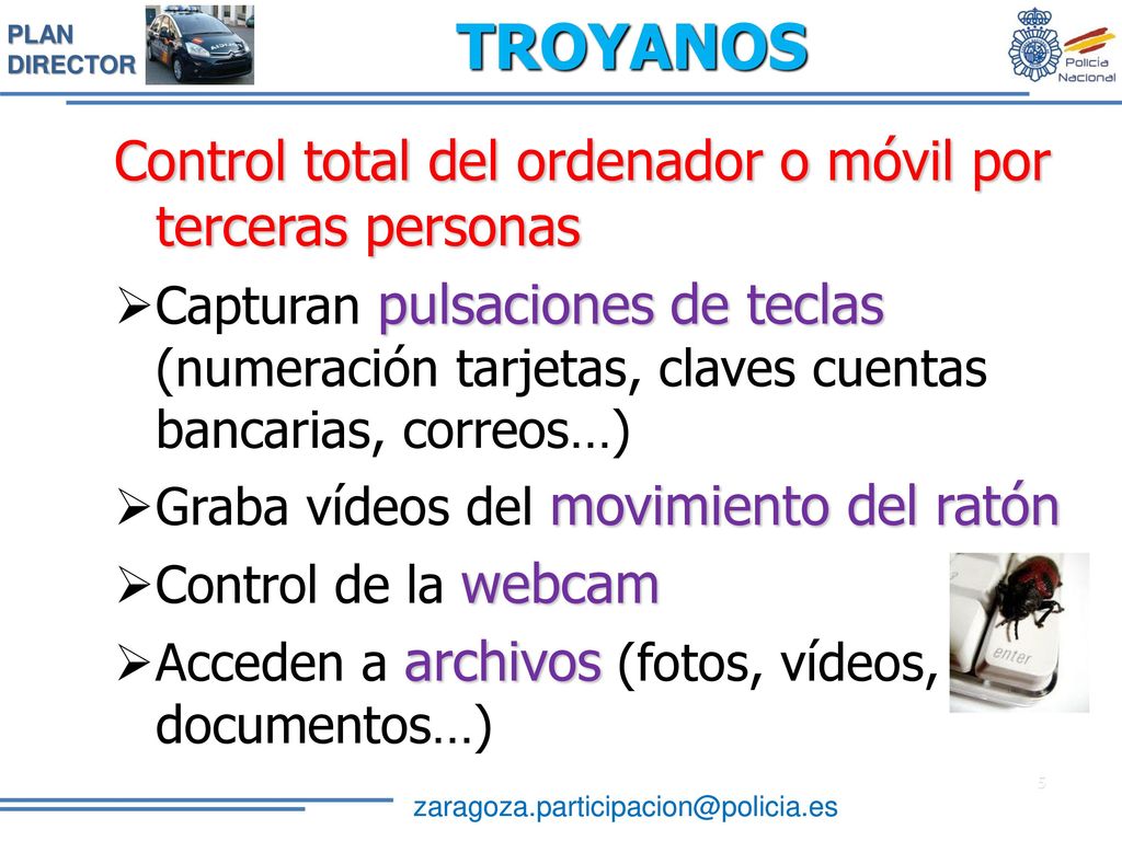 TROYANOS Control total del ordenador o móvil por terceras personas